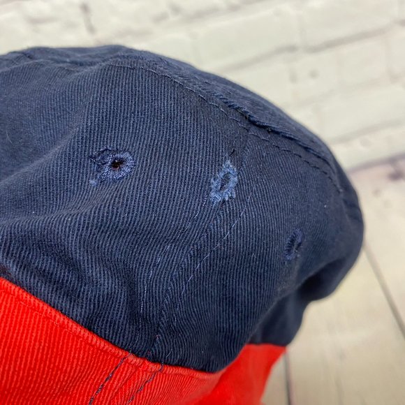 Superman Bucket Hat Cap Distressed Size Small Navy Blue Red Print Logo DC Comics - Picture 7 of 11